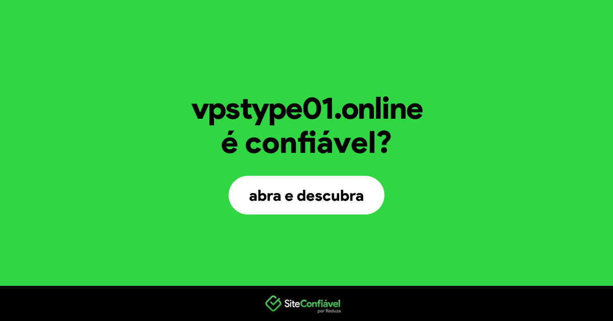 O site vpstype01.online é confiável?