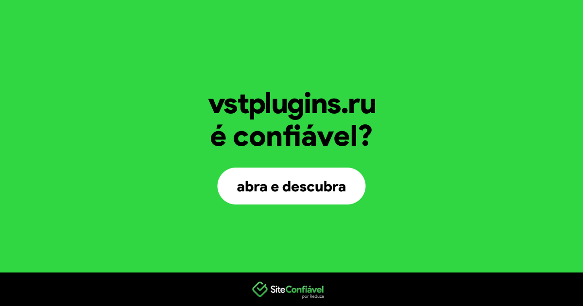 O site vstplugins.ru é confiável?