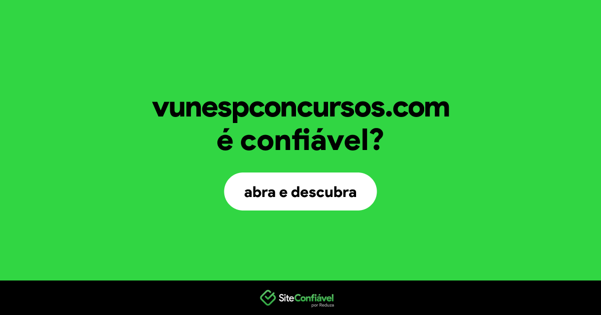 O site vunespconcursos.com é confiável?