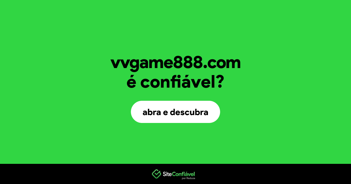 O site vvgame888.com é confiável?