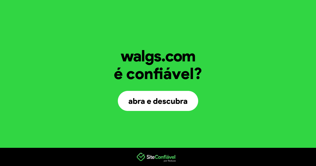 O site walgs.com é confiável?