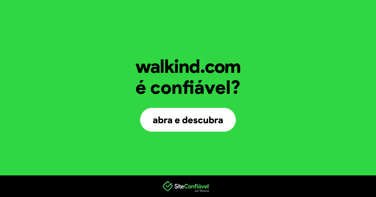 O site walkind.com é confiável?
