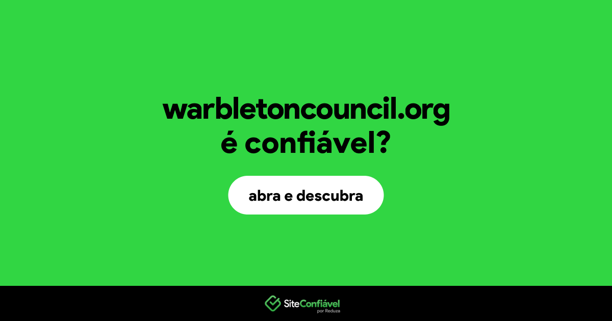 O site warbletoncouncil.org é confiável?