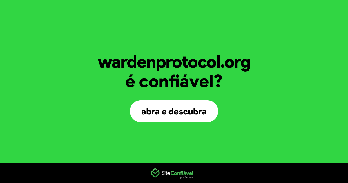 O site wardenprotocol.org é confiável?