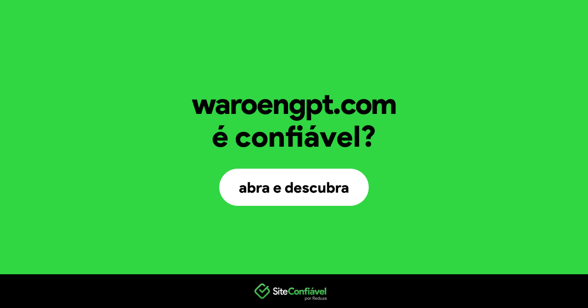 O site waroengpt.com é confiável?