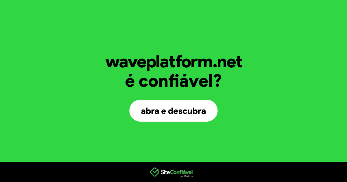 O site waveplatform.net é confiável?