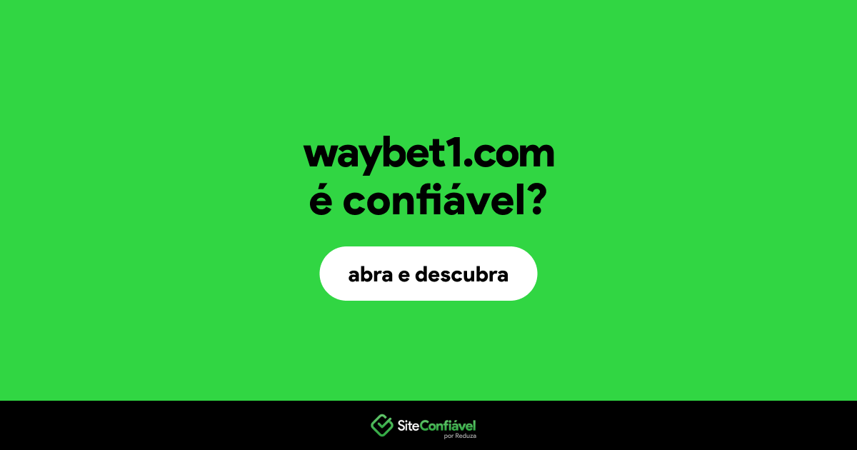 O site waybet1.com é confiável?