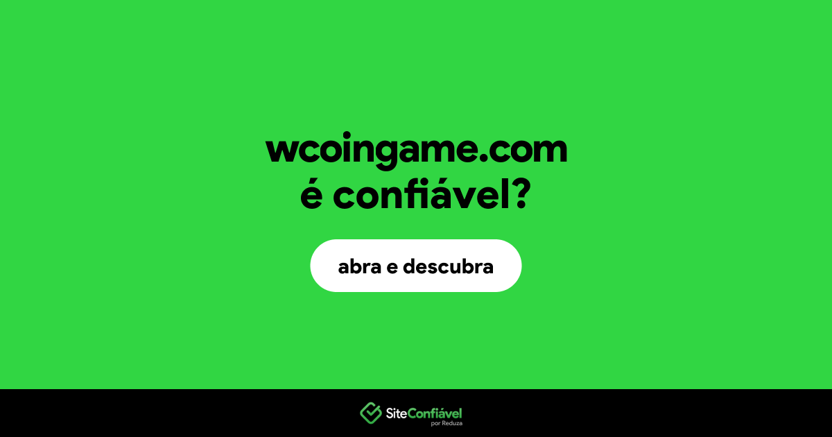 O site wcoingame.com é confiável?