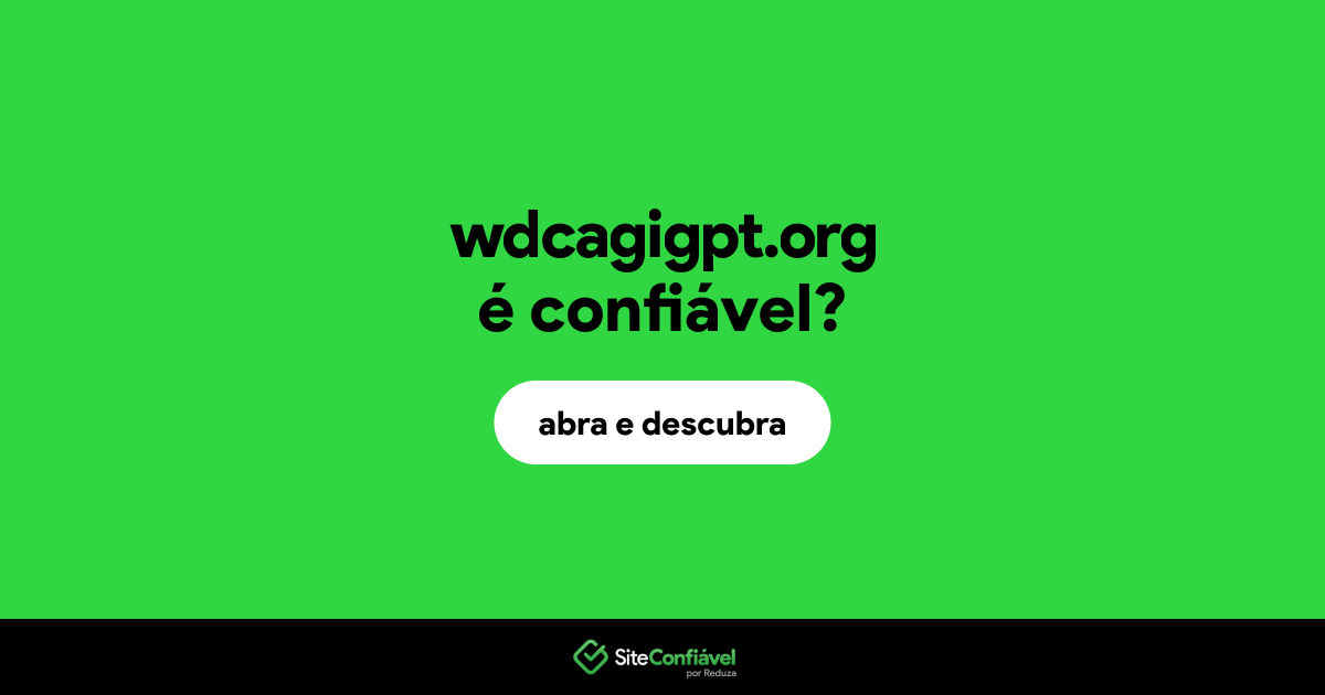 O site wdcagigpt.org é confiável?