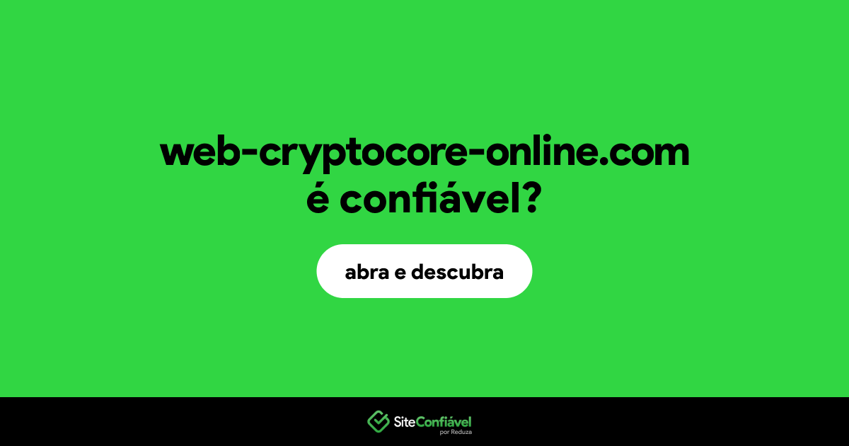O site web-cryptocore-online.com é confiável?