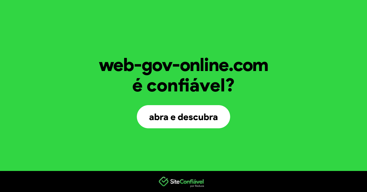 O site web-gov-online.com é confiável?