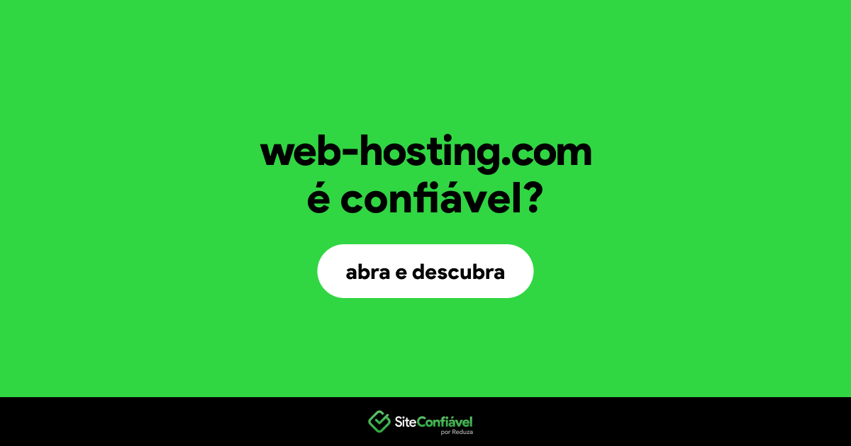 O site web-hosting.com é confiável?
