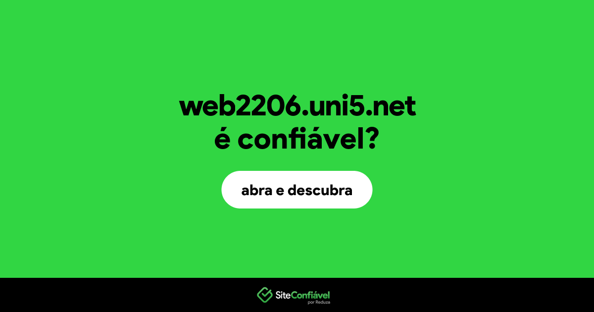 O site web2206.uni5.net é confiável?
