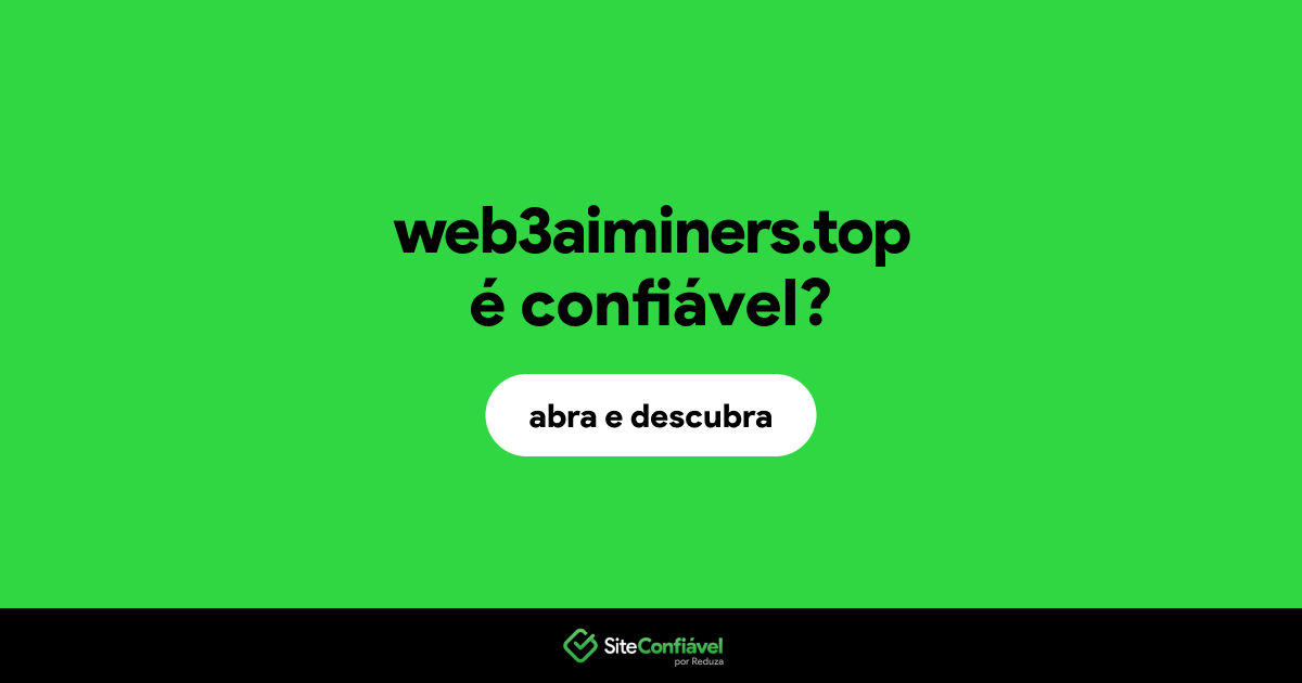O site web3aiminers.top é confiável?