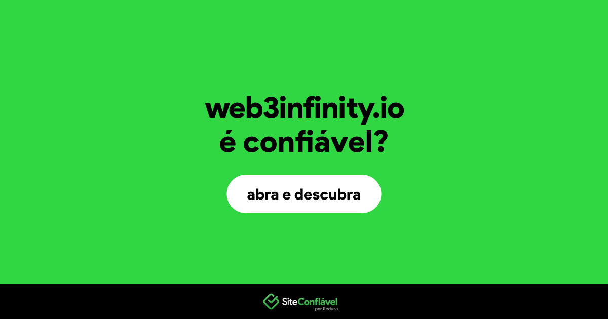 O site web3infinity.io é confiável?
