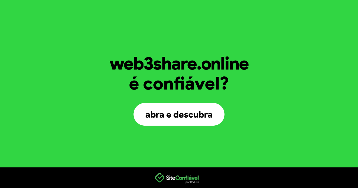 O site web3share.online é confiável?