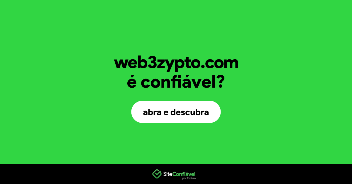 O site web3zypto.com é confiável?