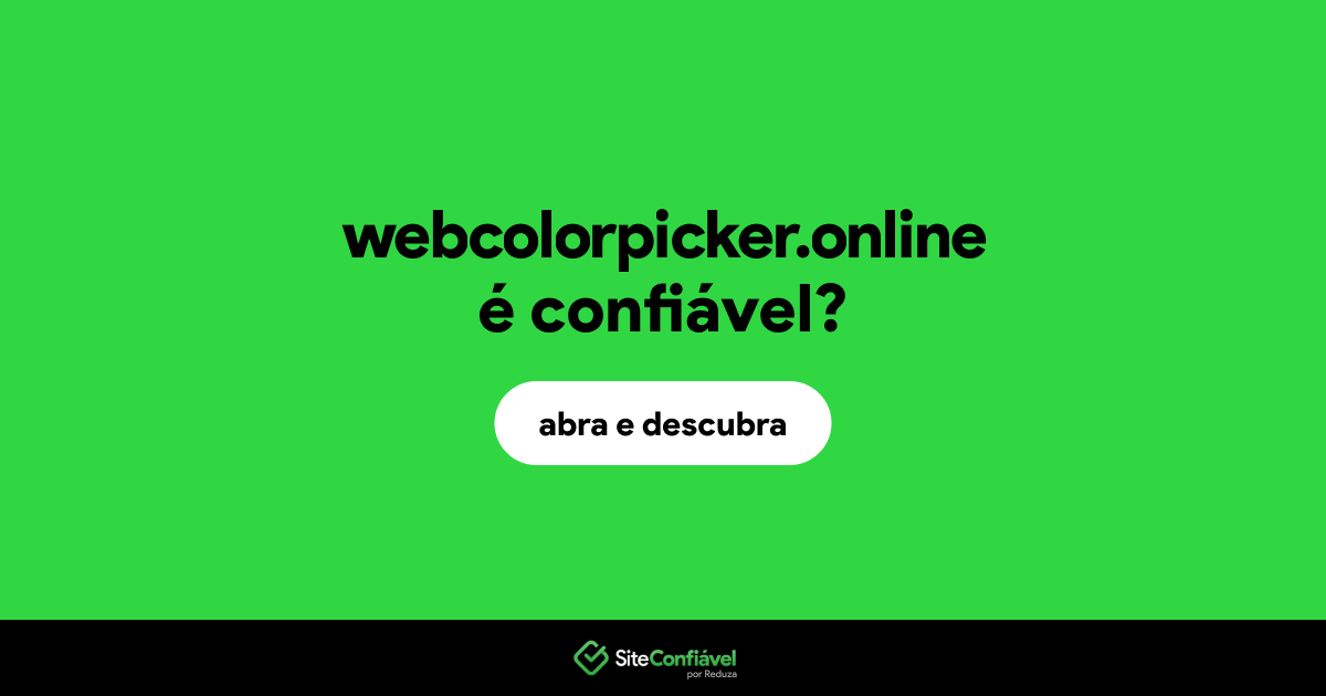 O site webcolorpicker.online é confiável?
