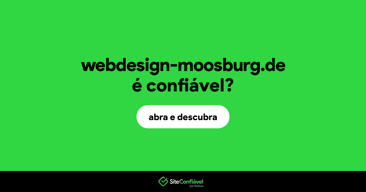 O site webdesign-moosburg.de é confiável?
