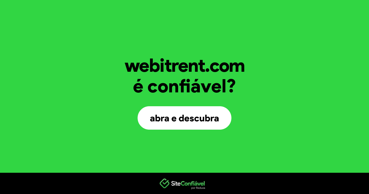 O site webitrent.com é confiável?