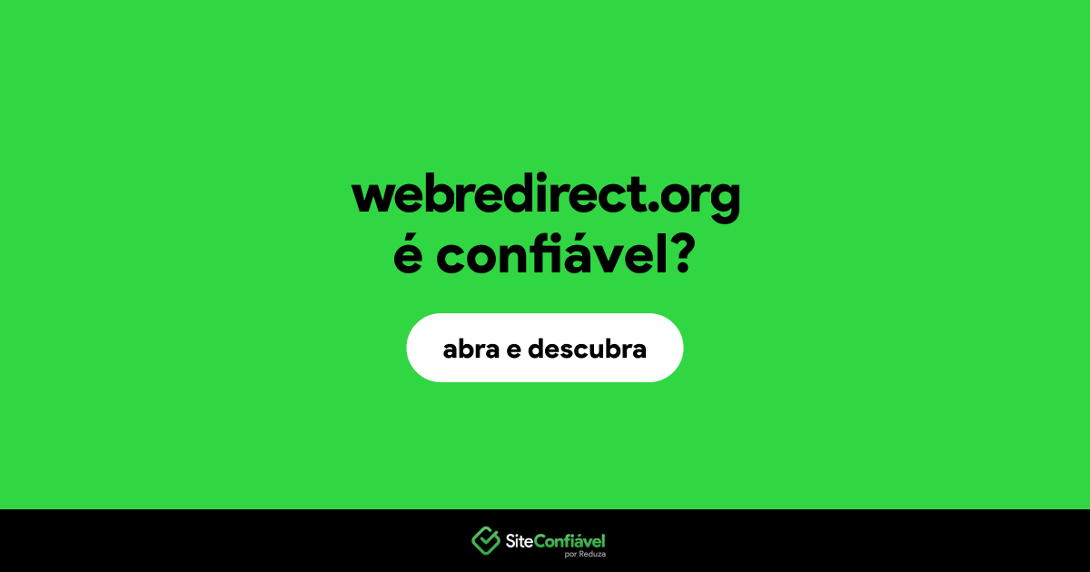 O site webredirect.org é confiável?