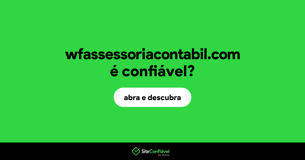 O site wfassessoriacontabil.com é confiável?