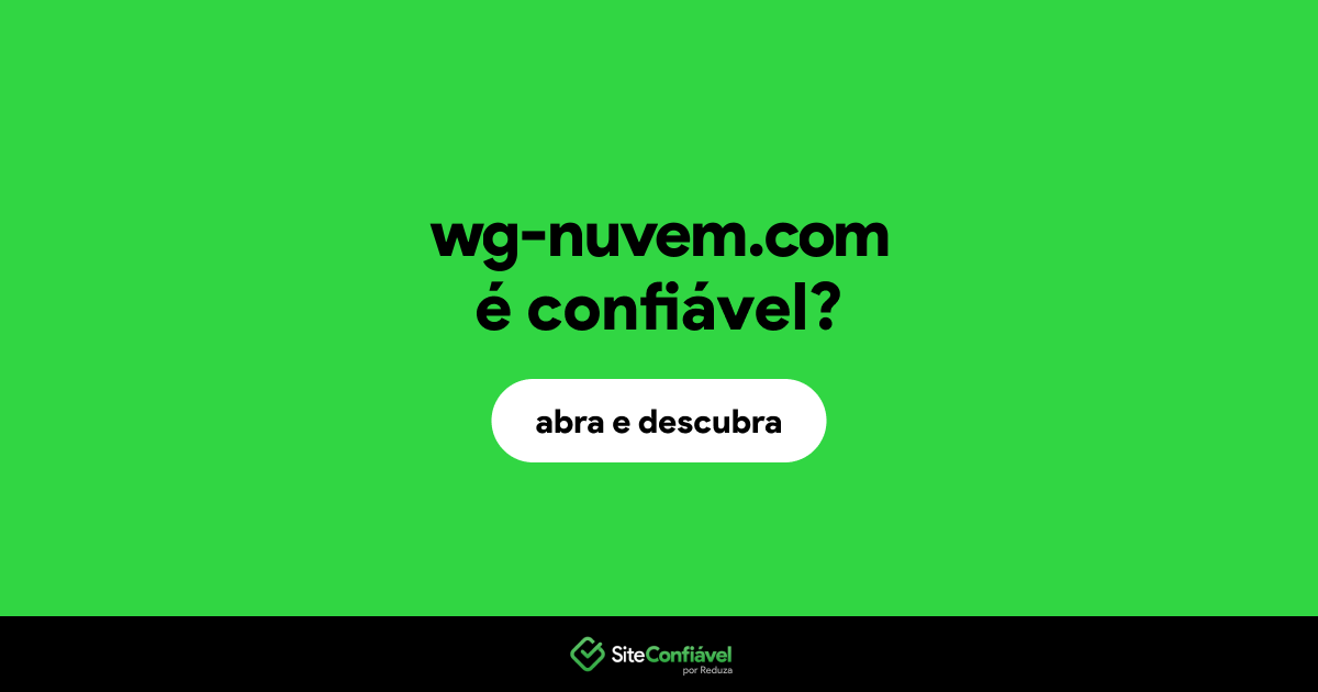 O site wg-nuvem.com é confiável?
