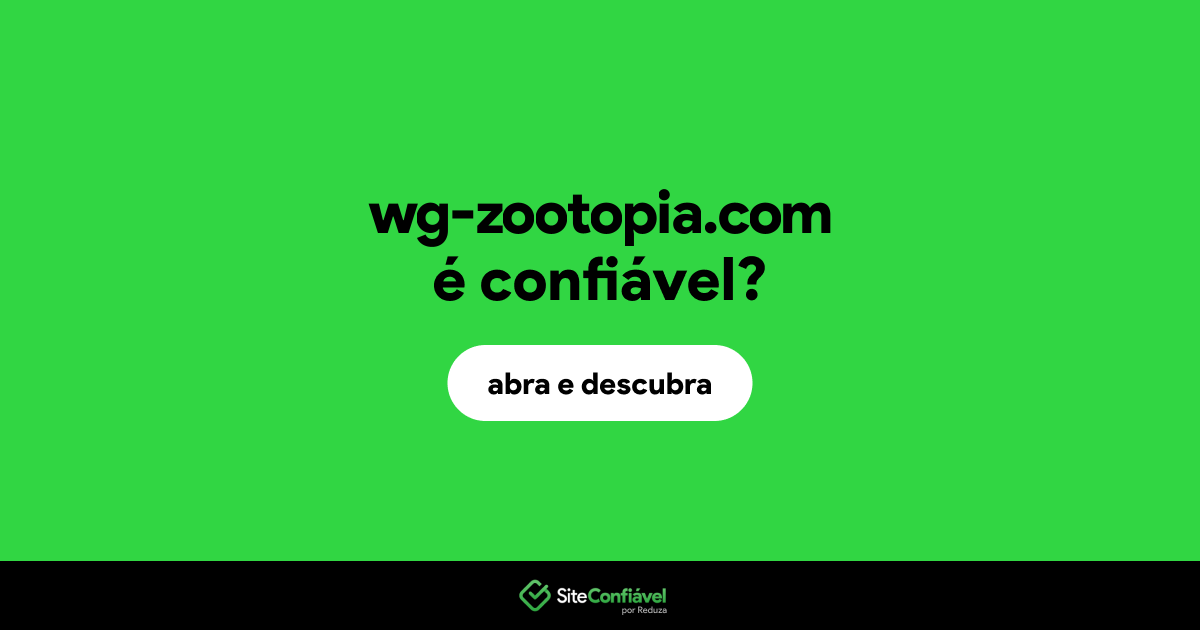 O site wg-zootopia.com é confiável?