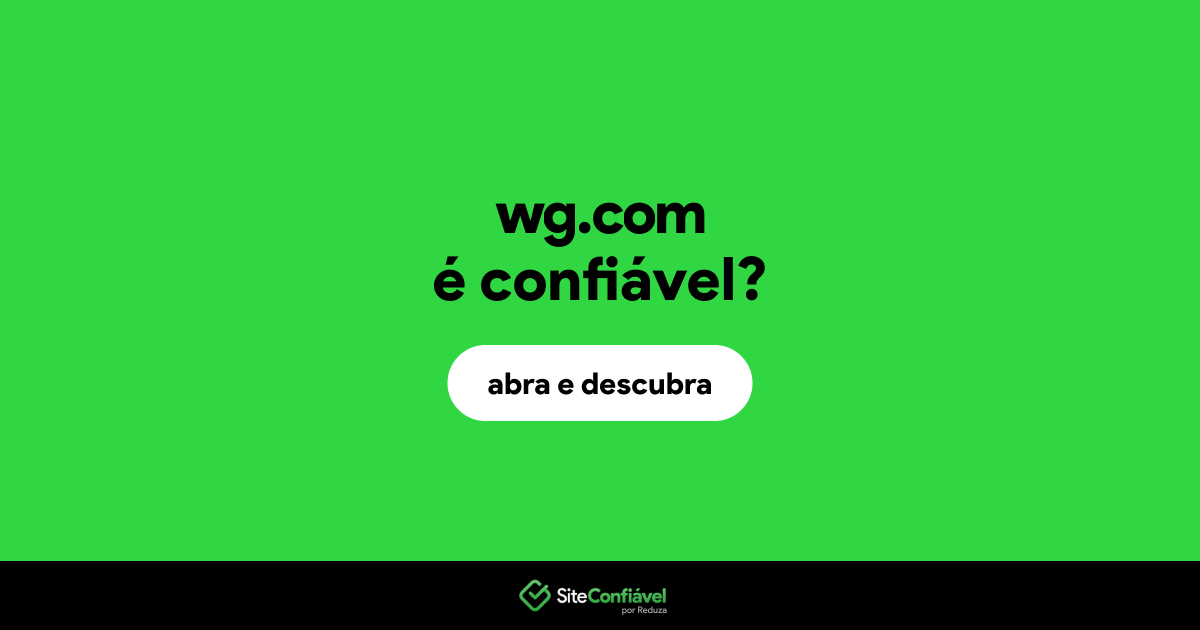 O site wg.com é confiável?