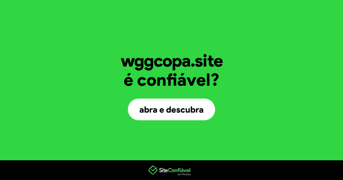 O site wggcopa.site é confiável?