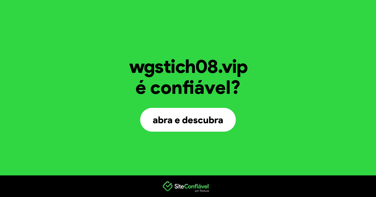 O site wgstich08.vip é confiável?