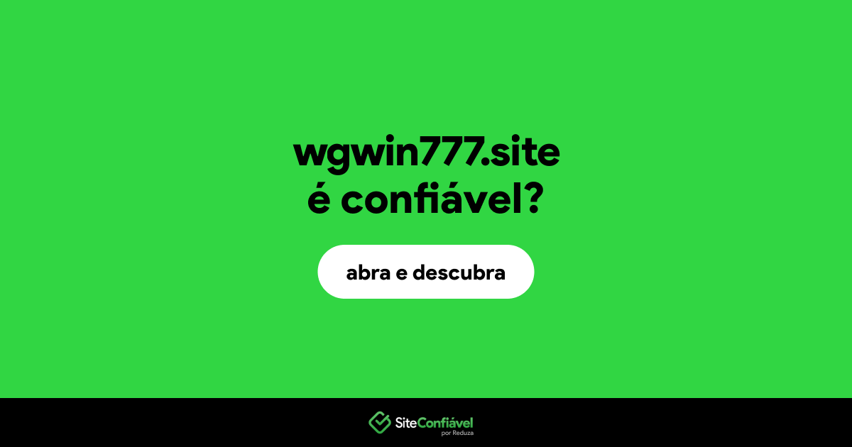 O site wgwin777.site é confiável?