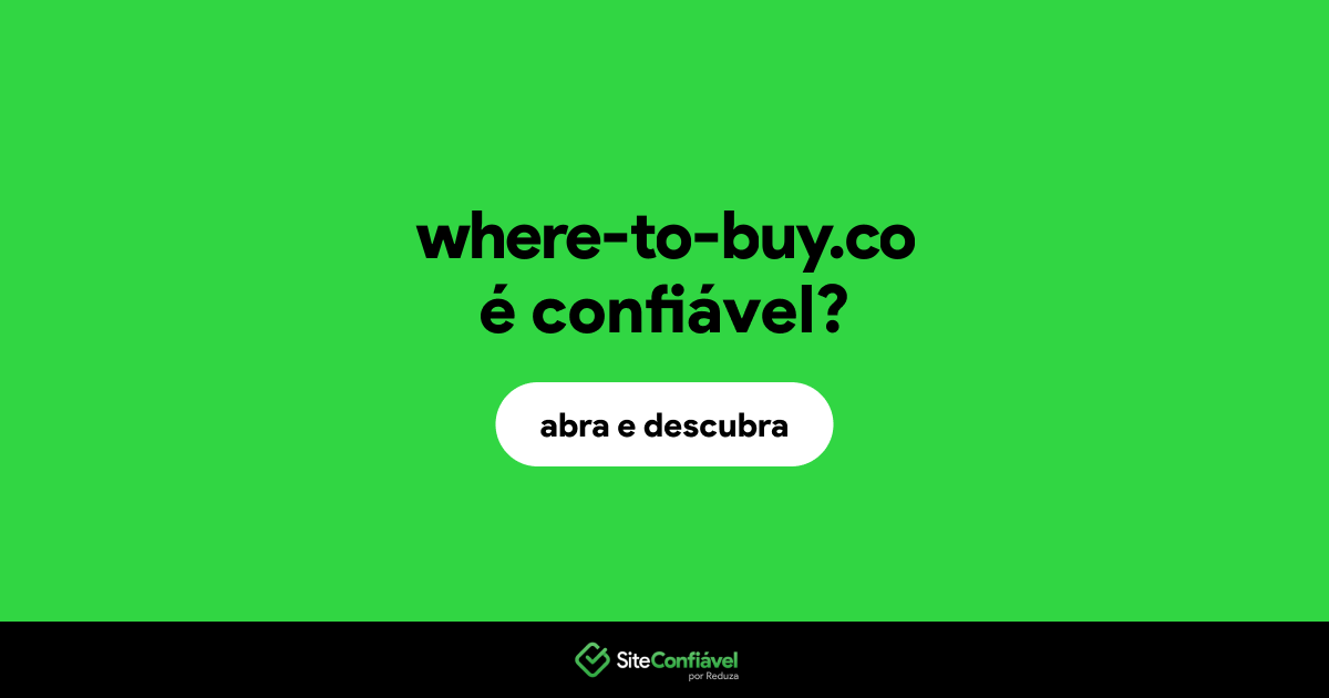 O site where-to-buy.co é confiável?