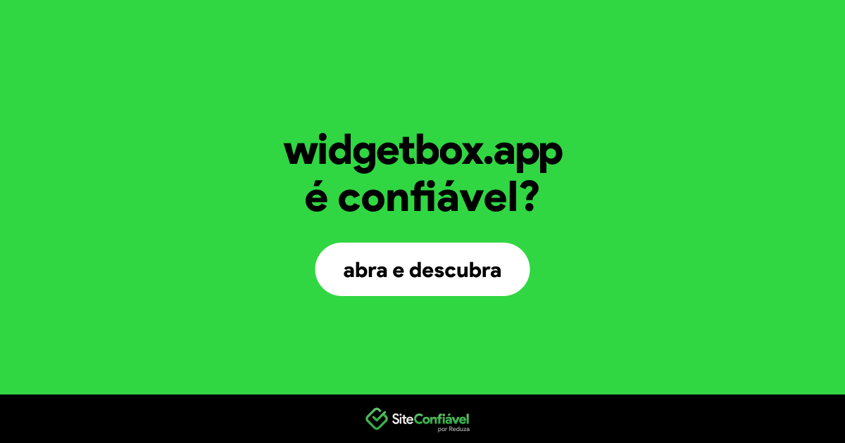 O site widgetbox.app é confiável?