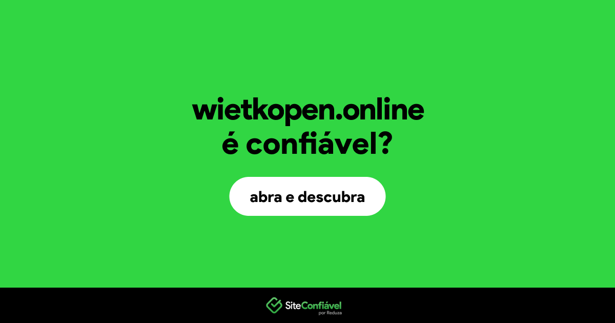 O site wietkopen.online é confiável?