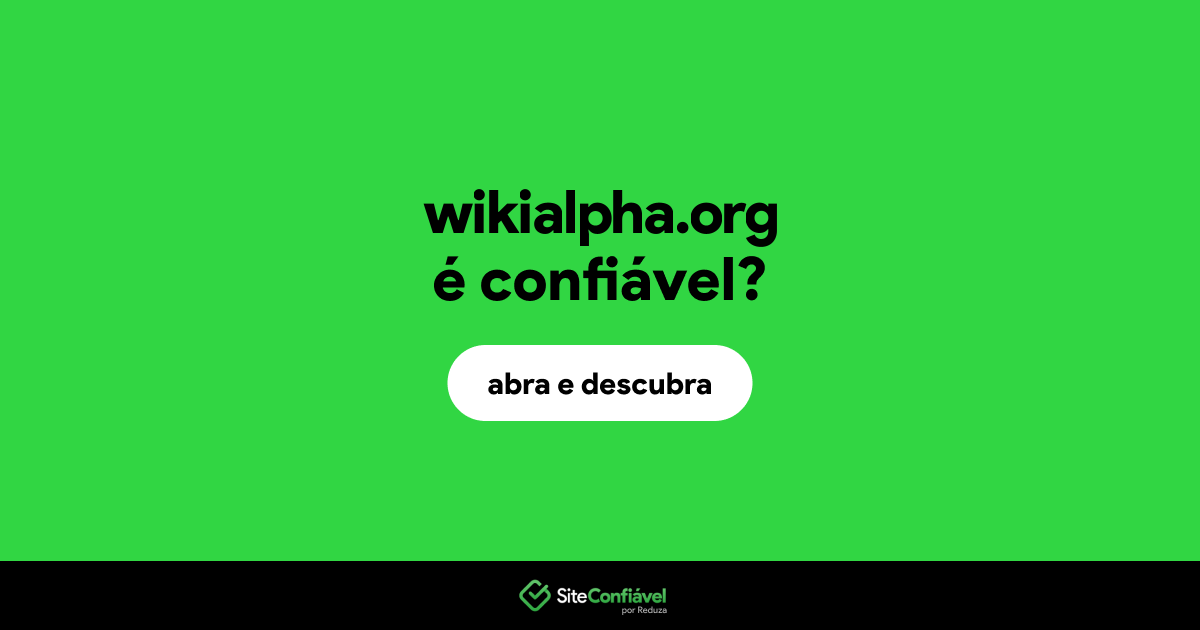 O site wikialpha.org é confiável?