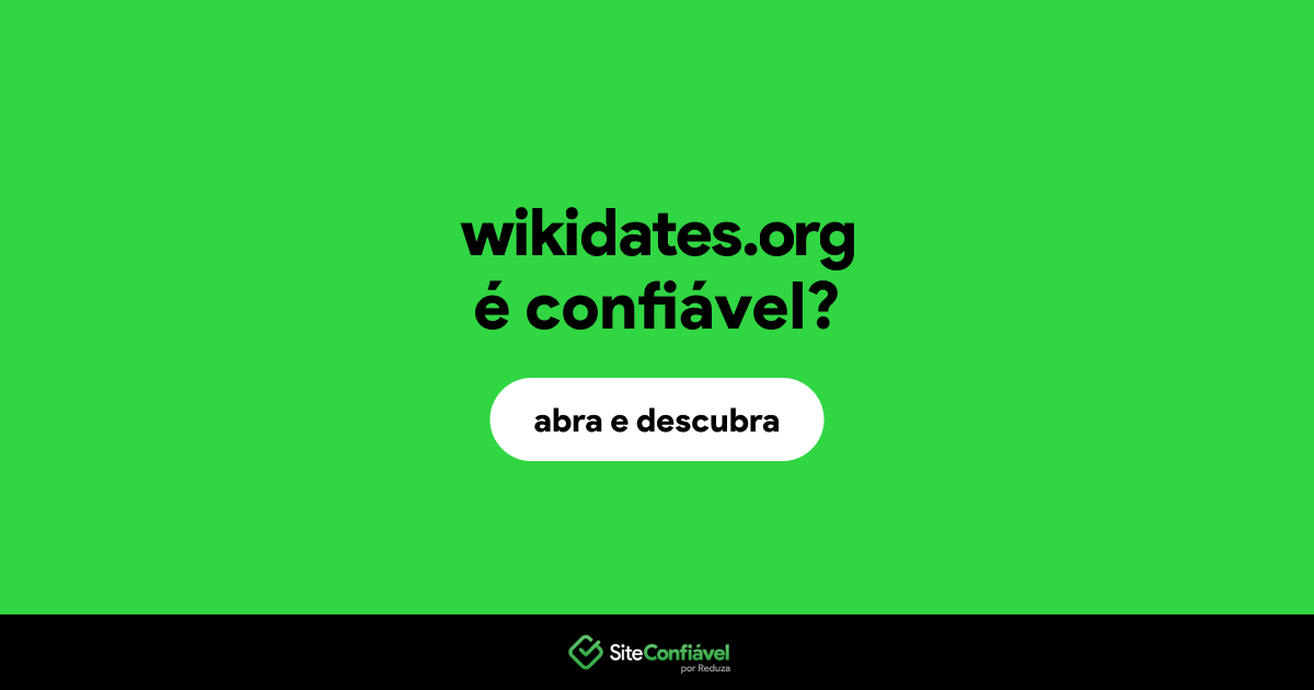 O site wikidates.org é confiável?