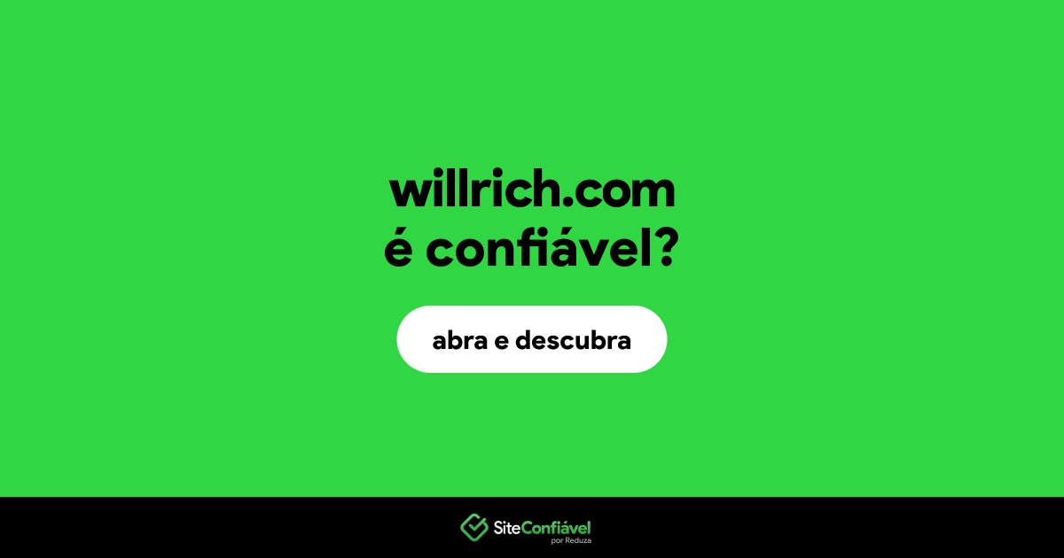 O site willrich.com é confiável?