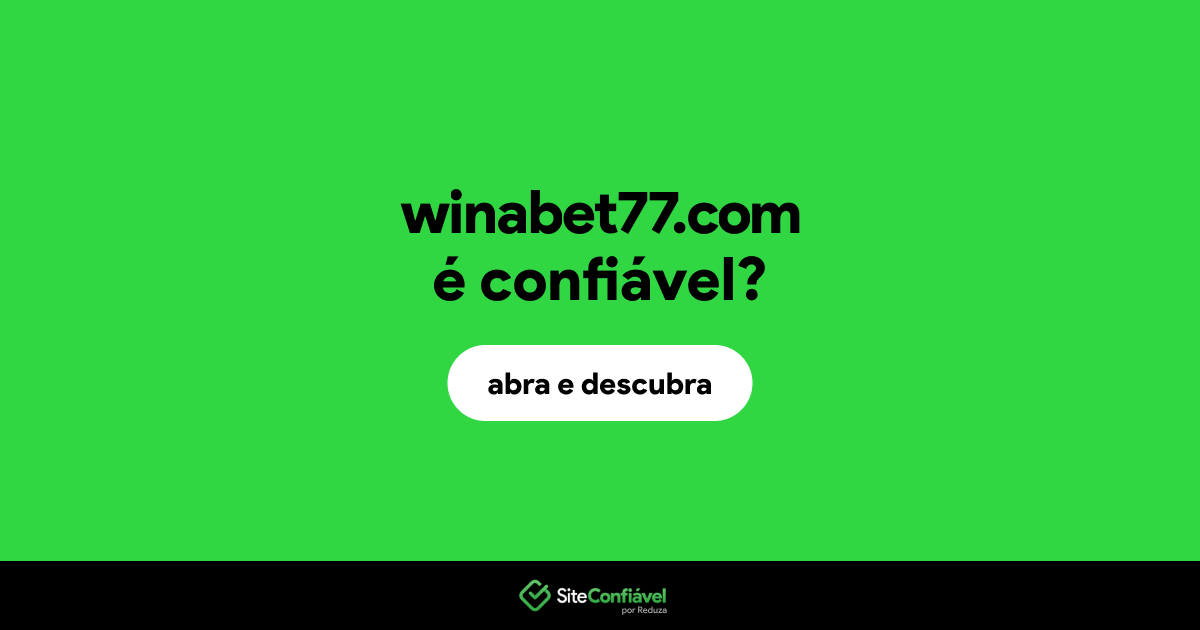 O site winabet77.com é confiável?