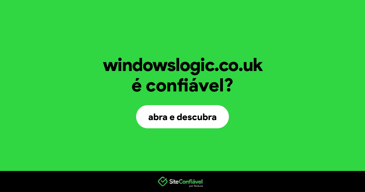 O site windowslogic.co.uk é confiável?