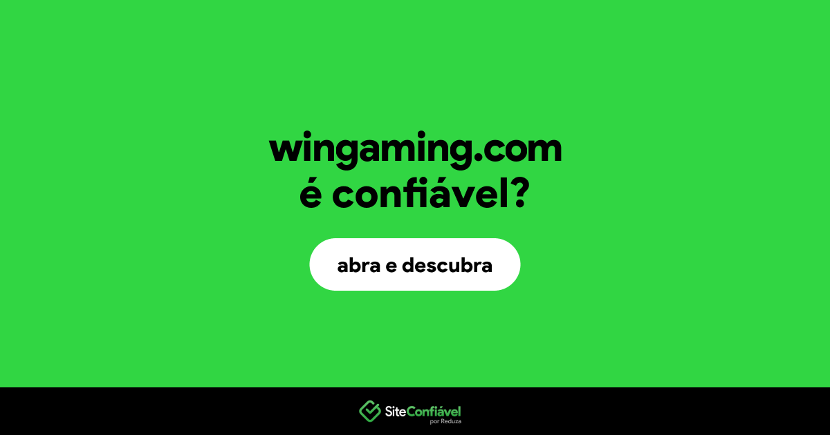 O site wingaming.com é confiável?