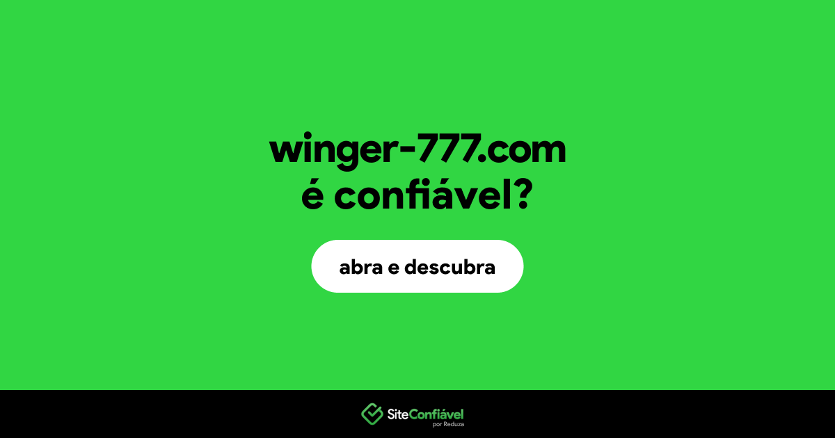 O site winger-777.com é confiável?