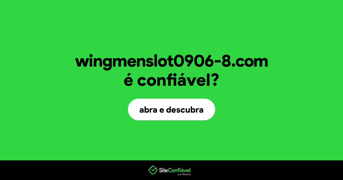 O site wingmenslot0906-8.com é confiável?