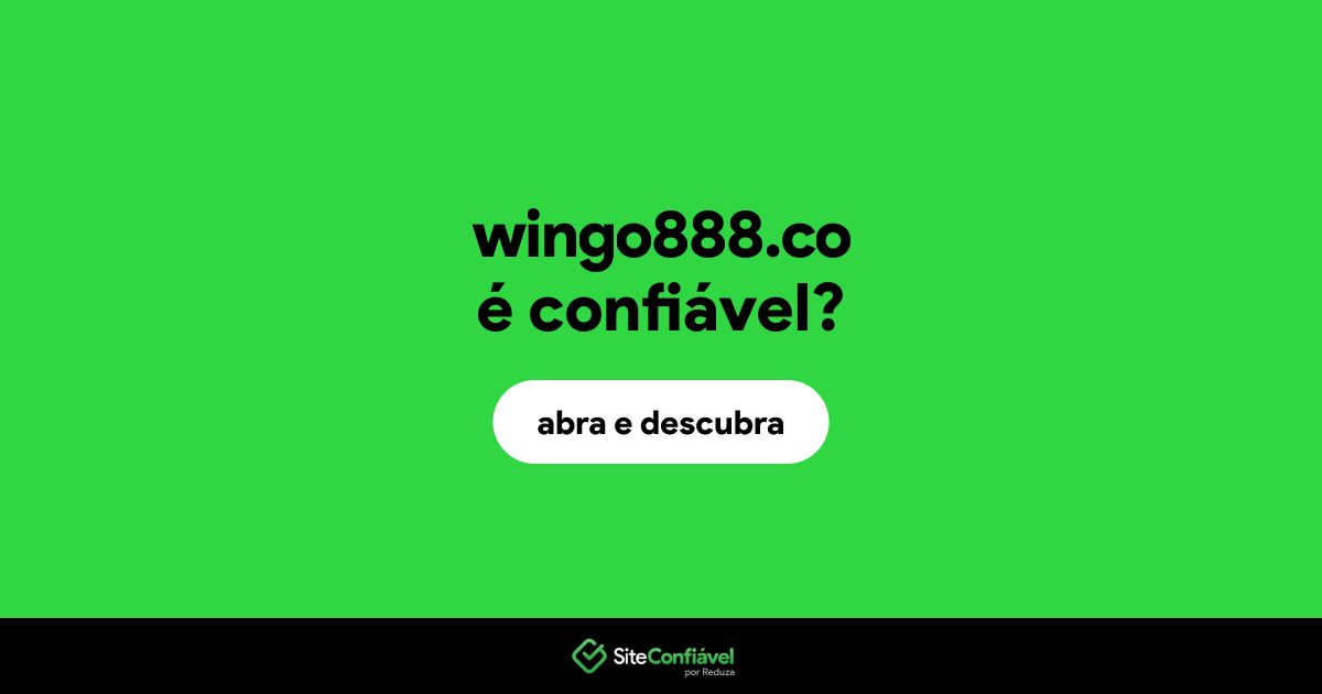 O site wingo888.co é confiável?