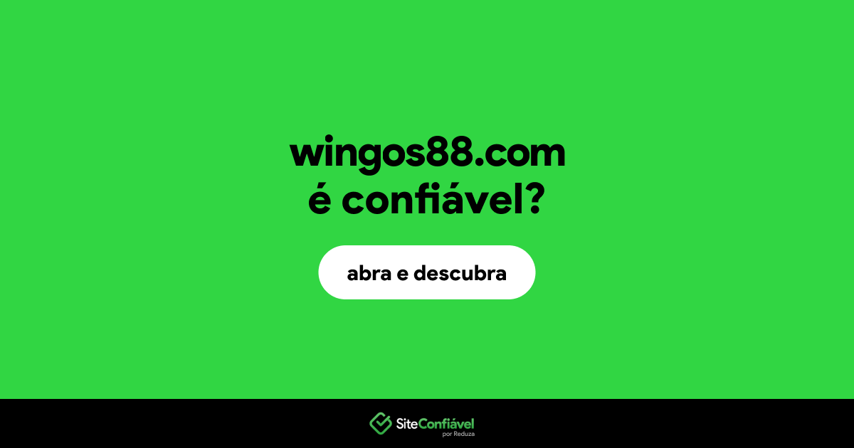 O site wingos88.com é confiável?