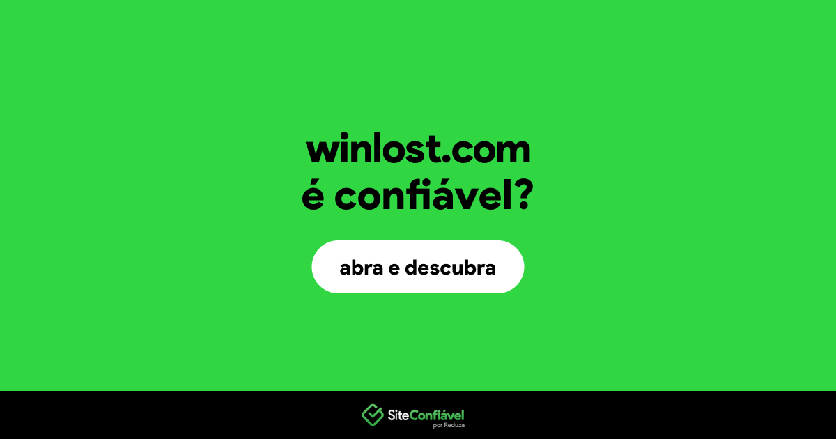 O site winlost.com é confiável?