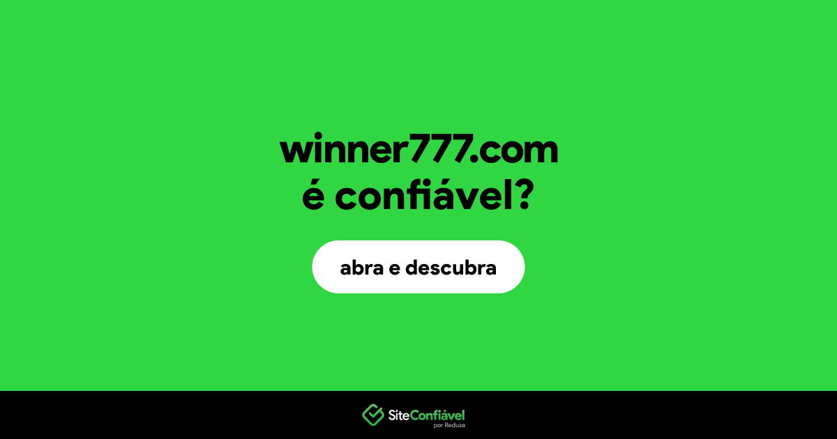 O site winner777.com é confiável?