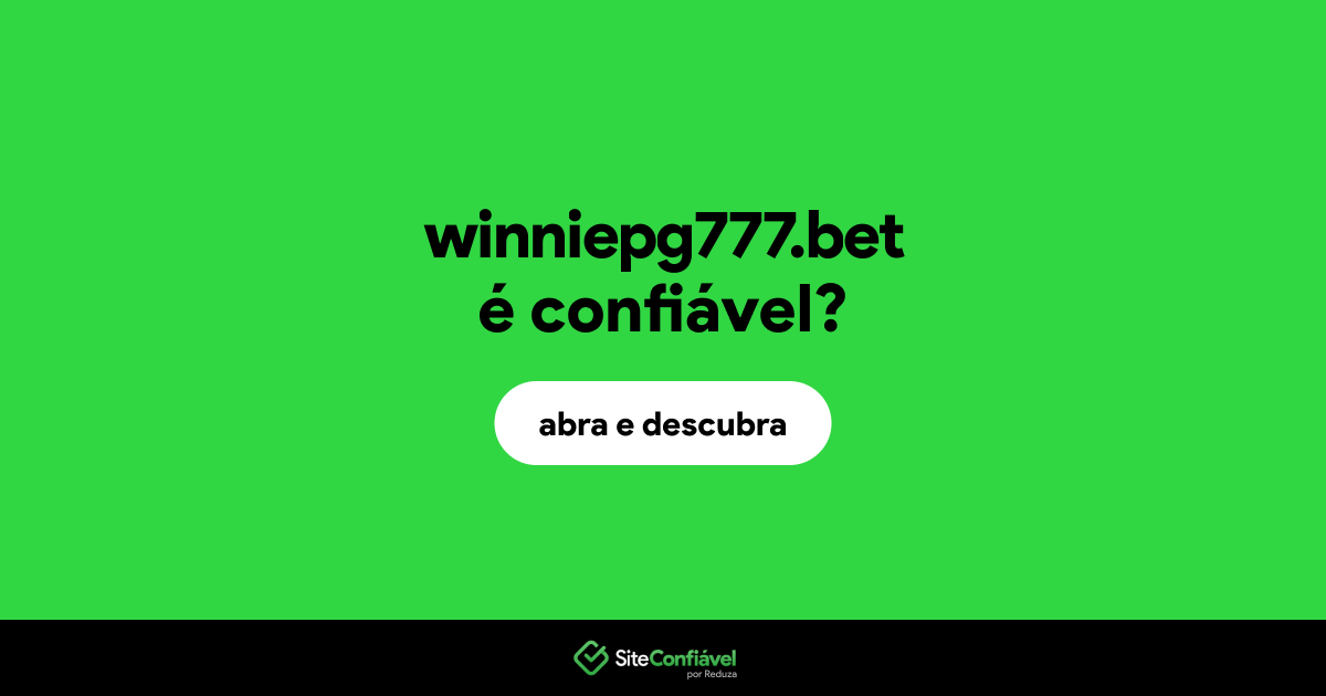 O site winniepg777.bet é confiável?