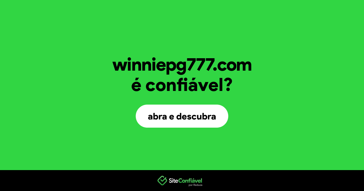 O site winniepg777.com é confiável?