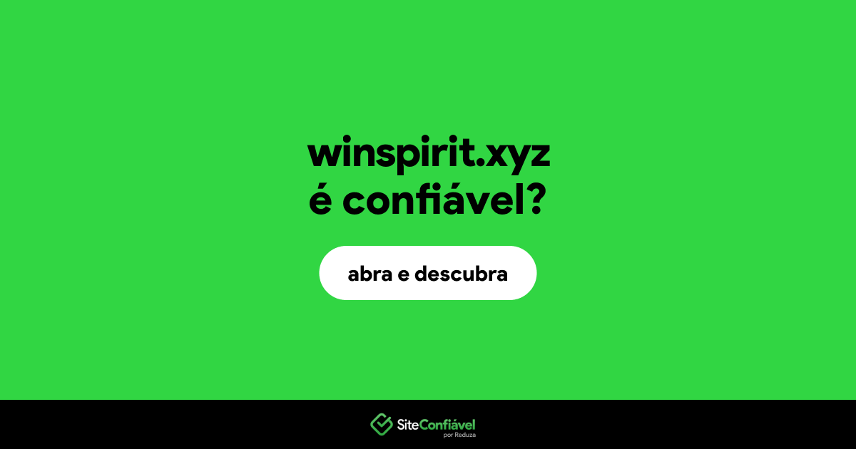 O site winspirit.xyz é confiável?